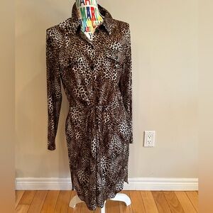 Mr. Max made in Canada women’s animal print dress.